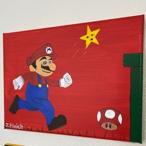 Red Cartoon Painting